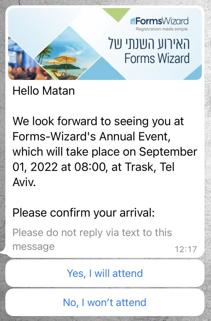 rsvp whatsapp example