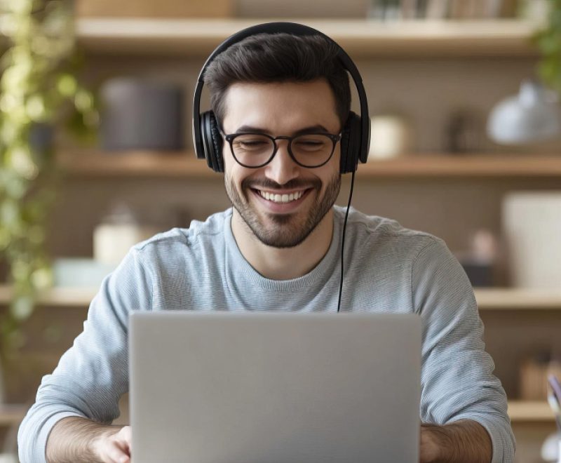 smiley tech worker