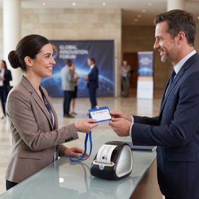 giving a name tag